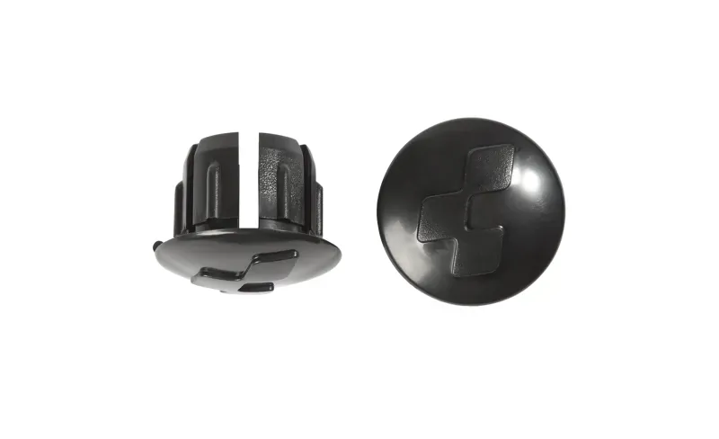 Cube Roadrace Handlebar End Plugs in Black