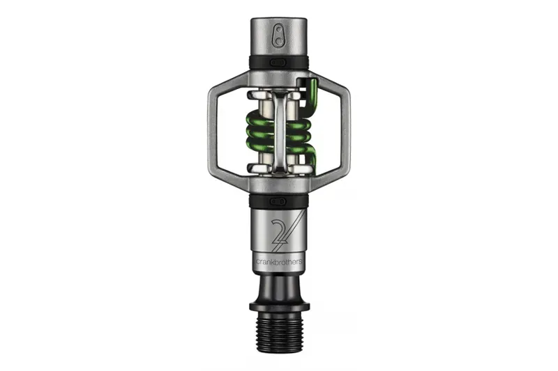 Crankbrothers Eggbeater 2 Pedals in Silver/Green