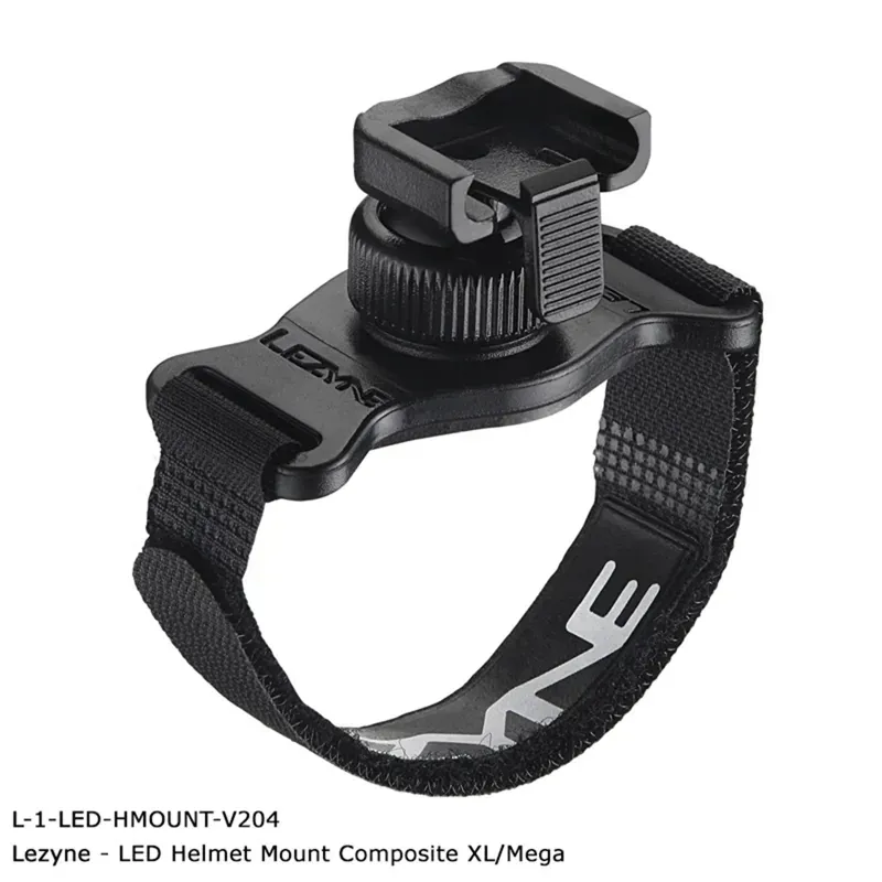 Lezyne LED Composite Helmet Mount in Black