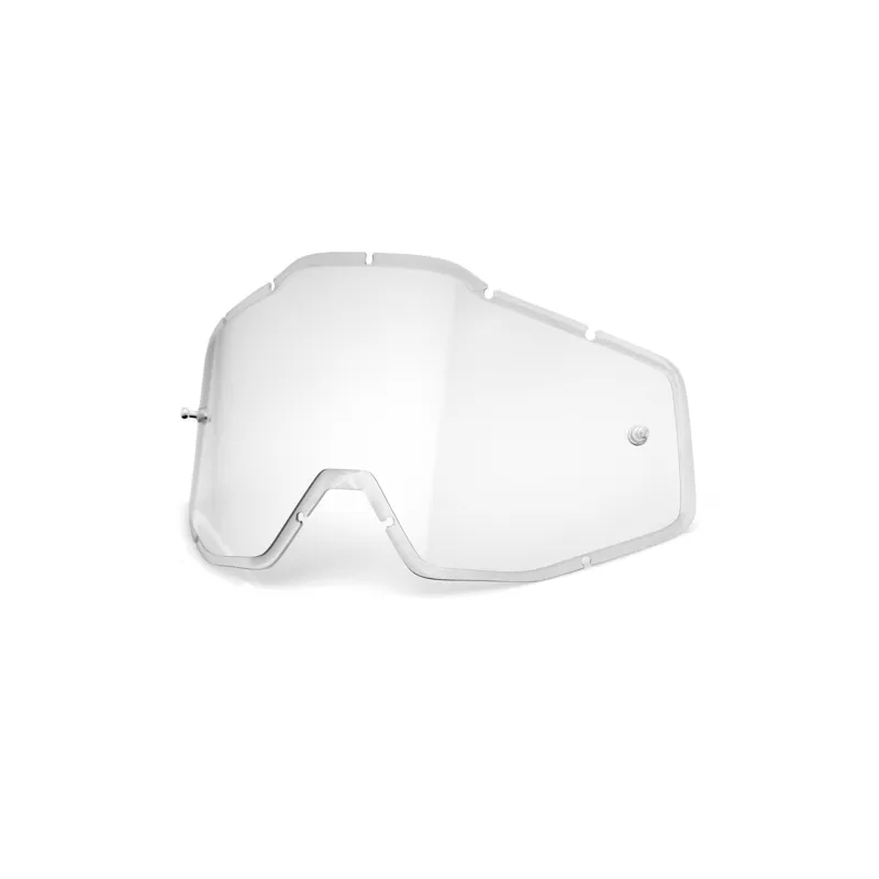 100% Accuri/Racecraft/Strata Anti-Fog Injected Lens in Clear