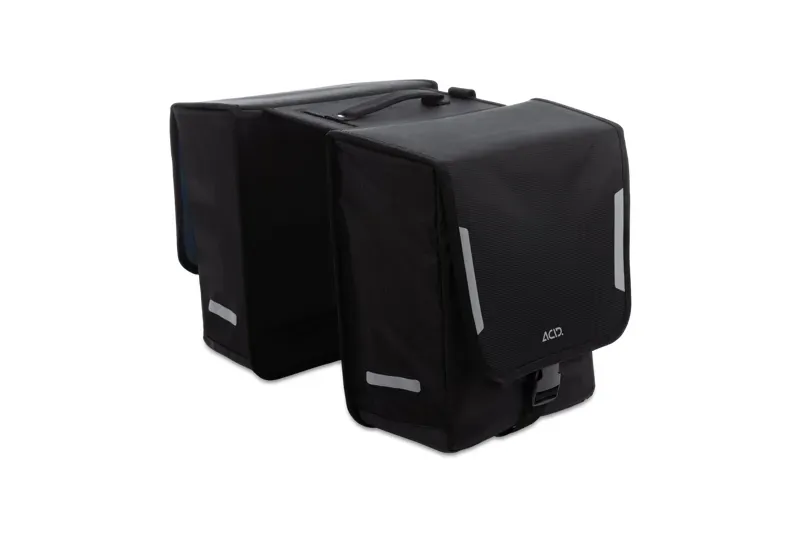 Acid City 15 Classic Double Pannier Bag in Black