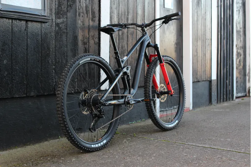 2023 GT Sensor Comp 29er Full Suspension Alloy Mountain Bike in BBQ Black-1