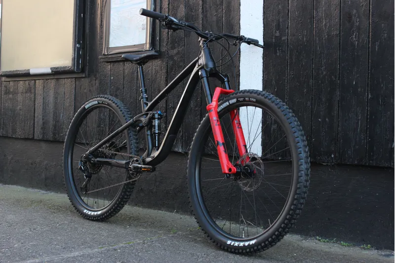 2023 GT Sensor Comp 29er Full Suspension Alloy Mountain Bike in BBQ Black-5