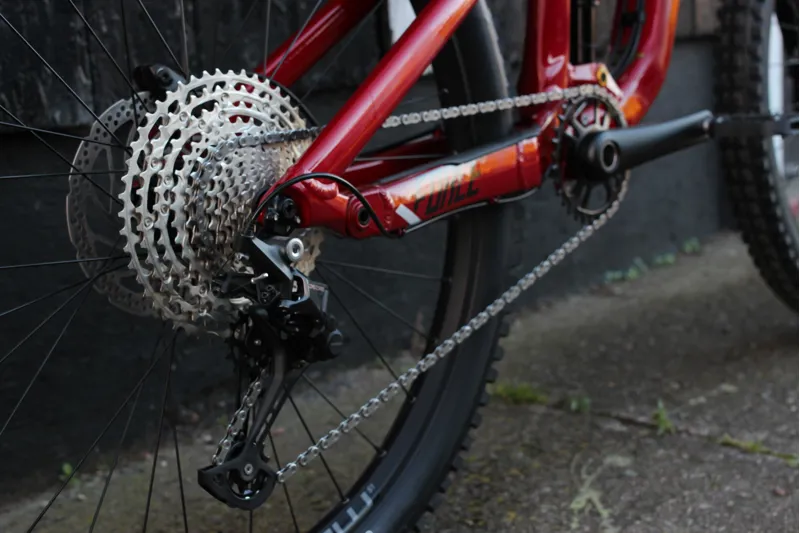 2022 GT Force Comp Alloy Full Suspension Mountain Bike in Red-2