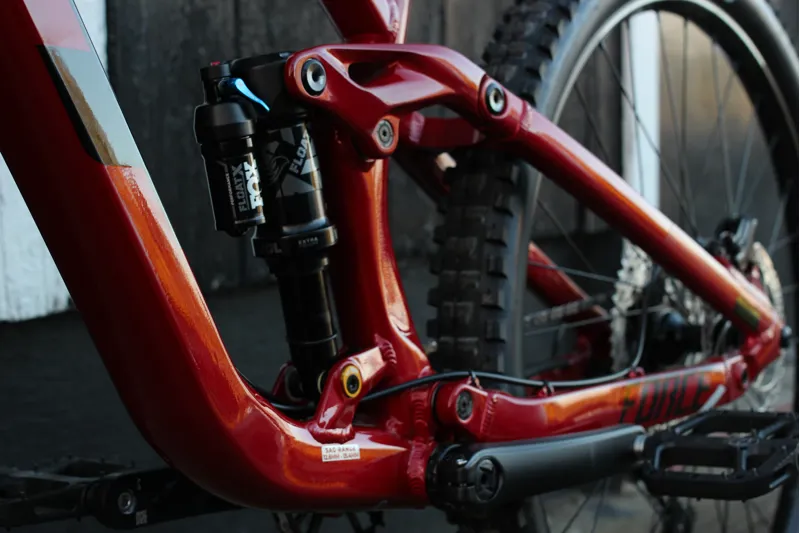 2022 GT Force Comp Alloy Full Suspension Mountain Bike in Red-9