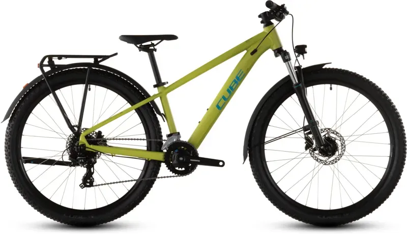 Cube Acid 260 Disc FE Kids Bike in Lizard/Blue