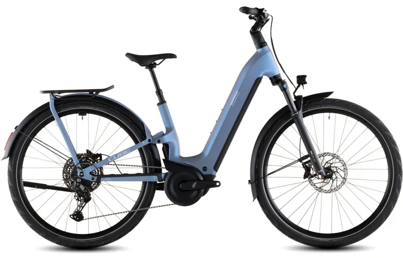 Cube Kathmandu Hybrid ONE11 HPC Pro 800 eBike in Haze Blue
