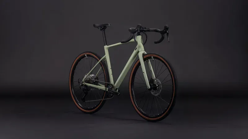 Cube Nuroad Pro Gravel Bike In Pea/Grey-1