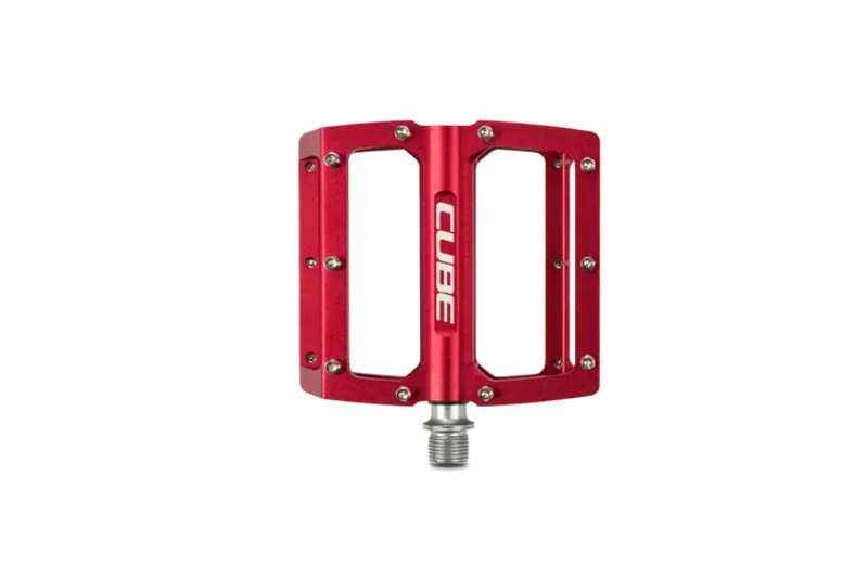 Cube All Mountain Flat Pedals in Red