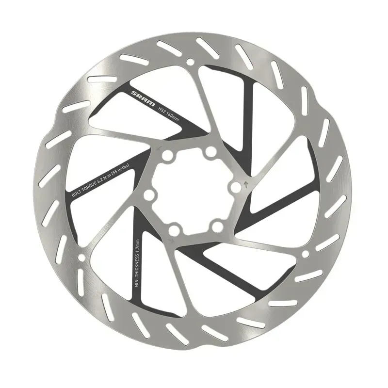 SRAM ROTOR - HS2 6-BOLT (INCLUDES STEEL ROTOR BOLTS) ROUNDED: 220MM