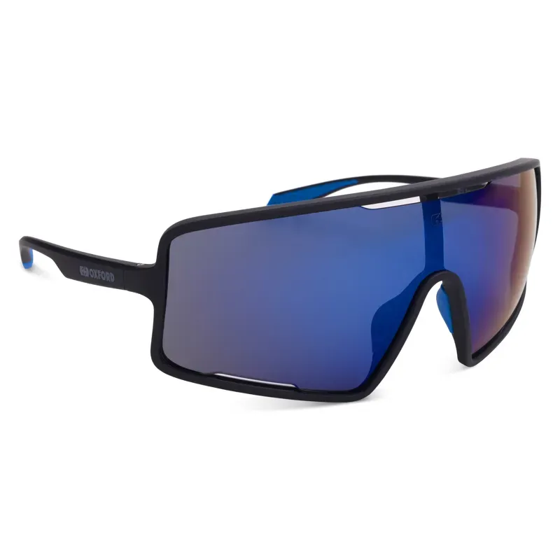 Oxford Sentiero Sunglasses in Black/Blue Lens