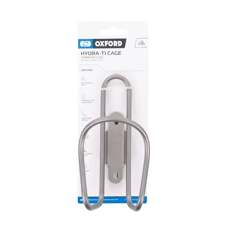 Oxford Titanium Bottle Cage in Silver-3