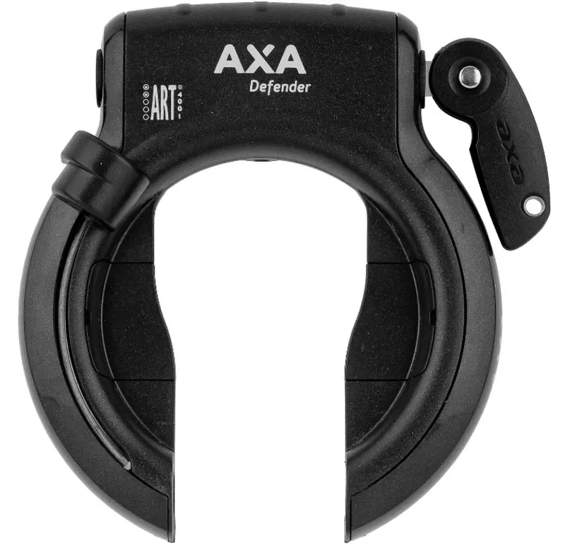 Axa Bike Security Defender Framelock Silver Sold Secure in Black