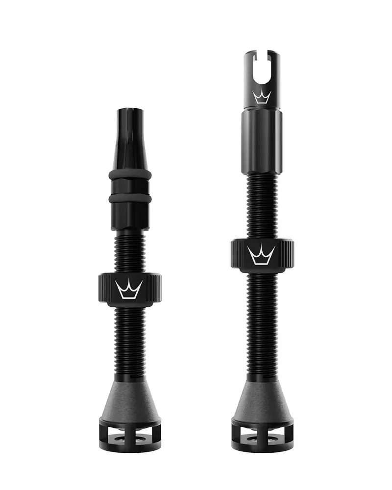 Peaty's Holeshot Fast Flow 42mm Tubeless Valves in Black