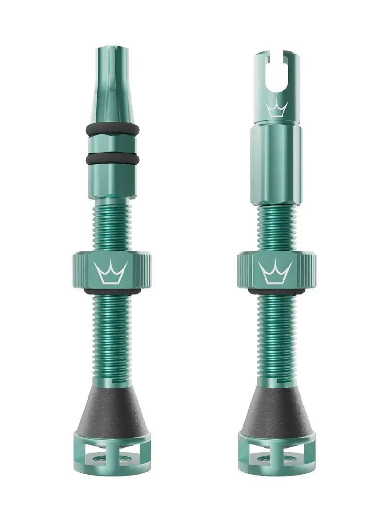 Peaty's Holeshot Fast Flow 42mm Tubeless Valves in Jade