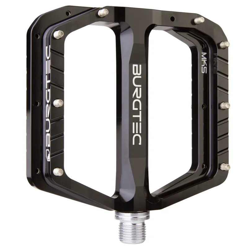 Burgtec Penthouse Flat MK5 Mountain Bike Pedals - Burgtec Black