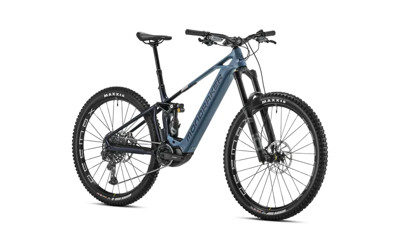 2024 Mondraker Crusher R Full Suspension electric Mountain Bike in Denim Blue-1