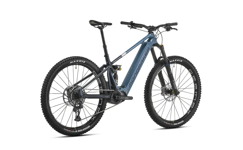 2024 Mondraker Crusher R Full Suspension electric Mountain Bike in Denim Blue-2