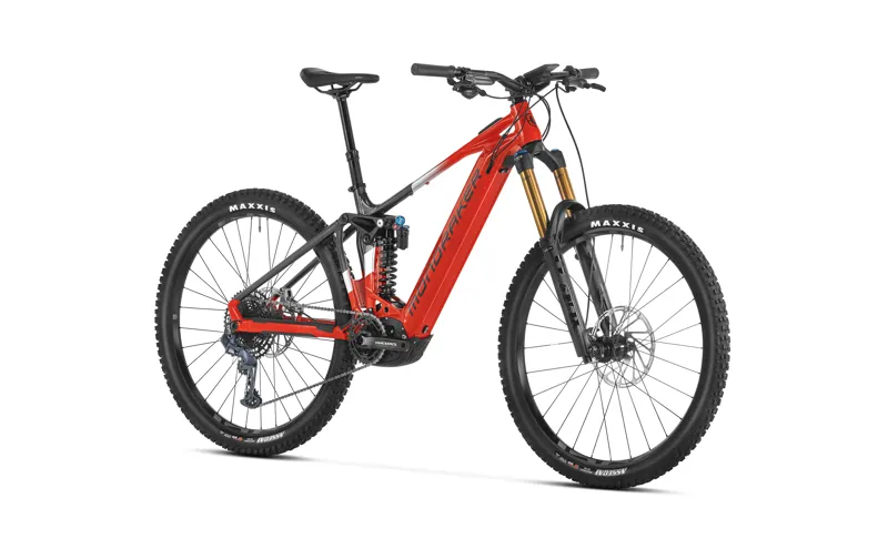 Demo Bike - 2024 Mondraker Level RR Alloy Full Suspension Electric Mountain Bike in Flame Red-1