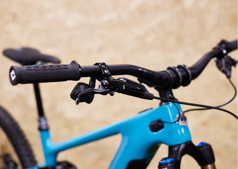 2024 Yeti Cycles 160E Super T Series Carbon Full Suspension Mountain Electric Bike in Turquoise-2