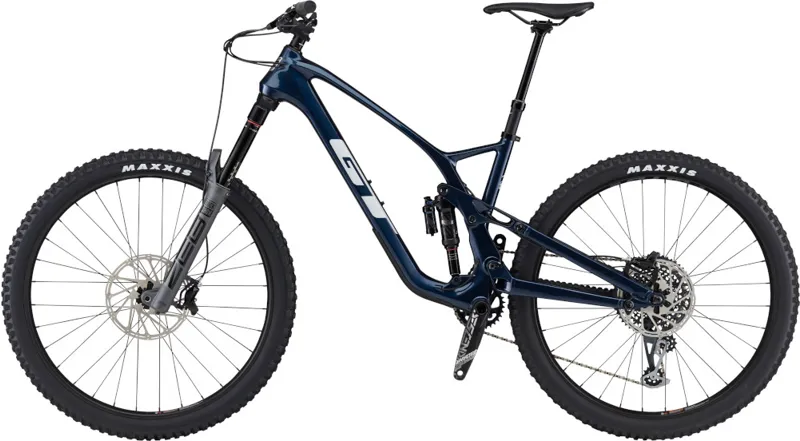 2021 GT Force Carbon Pro LE Full Suspension Enduro Bike in Blue-1