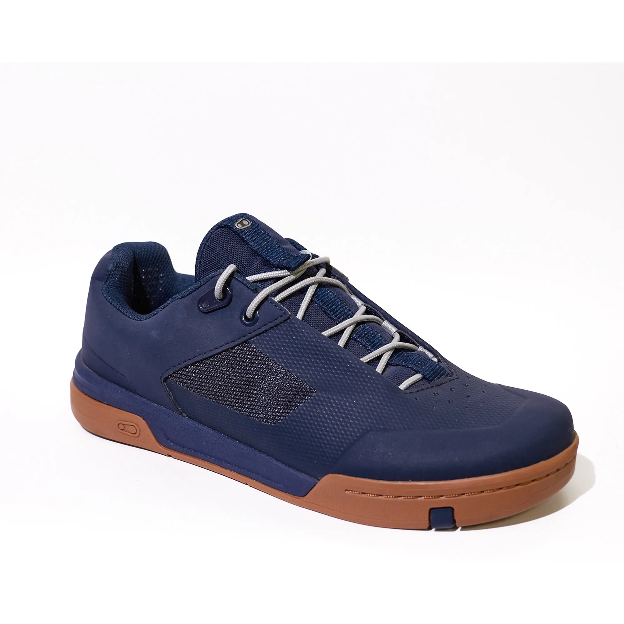 CrankBrothers Stamp Lace Navy/Silver/Gum flat pedal shoe