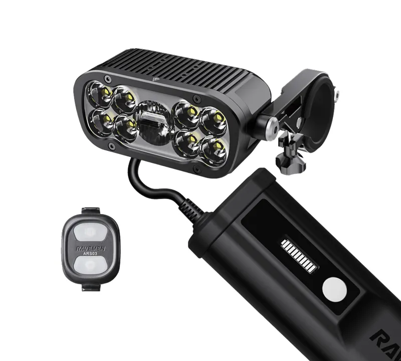 Ravemen XR6000 Wireless Switch Control MTB 6000 Lumen Front Battery Pack Headlight 
