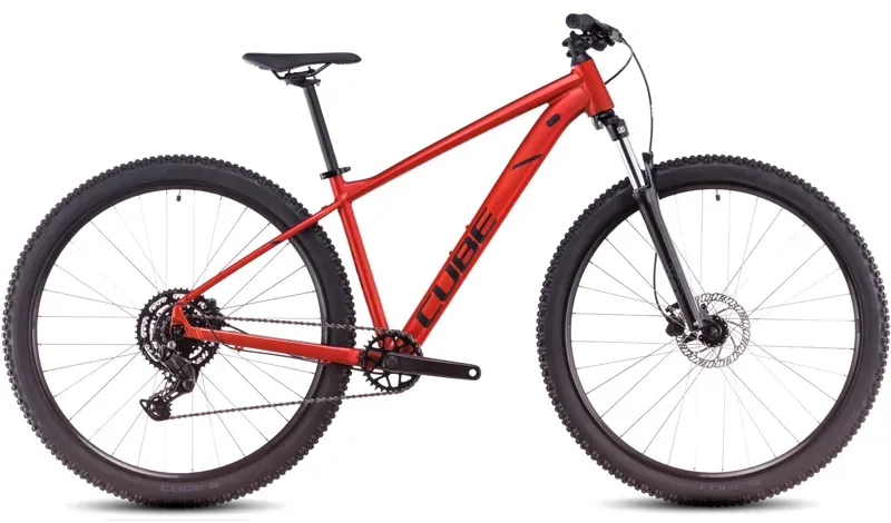 Cube Aim Pro Mountain Bike In Fireorange/Black