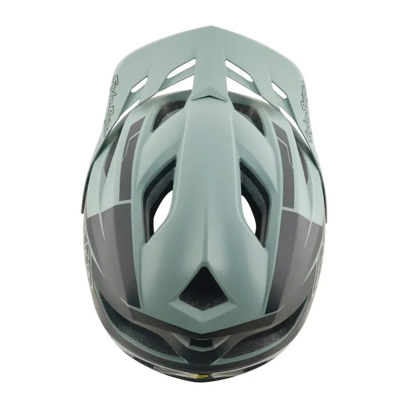 Troy Lee Designs Flowline SE MIPS Helmet in Hydro - Sage/Charcoal-7