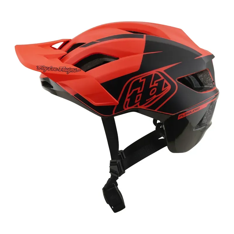 Troy Lee Designs Flowline SE MIPS Helmet in Hydro - Coral/Charcoal-1