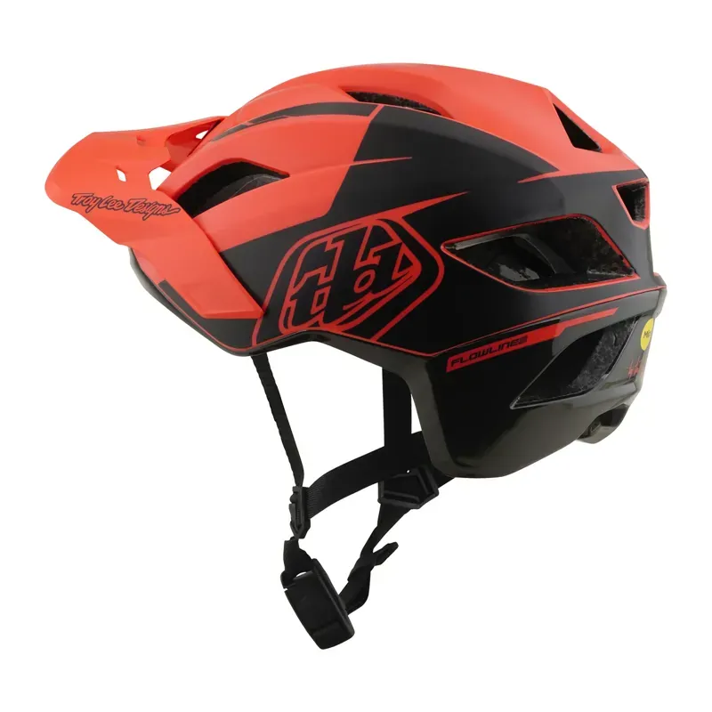 Troy Lee Designs Flowline SE MIPS Helmet in Hydro - Coral/Charcoal-2