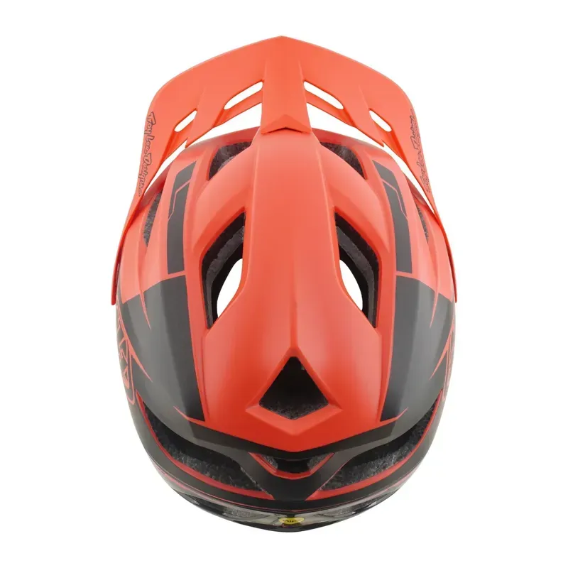 Troy Lee Designs Flowline SE MIPS Helmet in Hydro - Coral/Charcoal-7