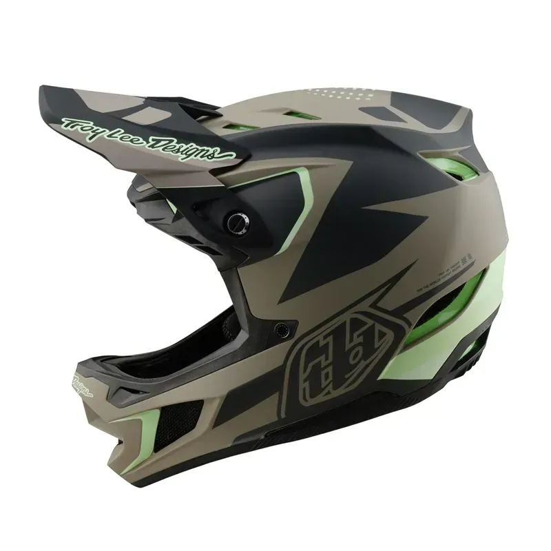 Troy Lee Designs D4 Composite MIPS Helmet in Optic/Timber