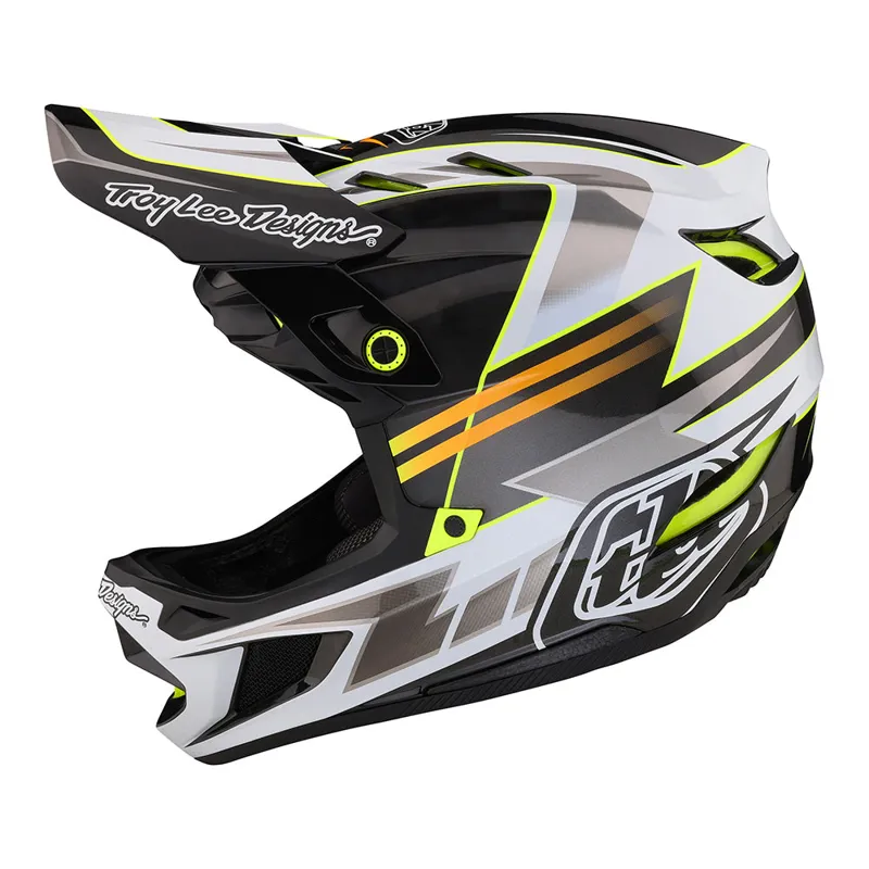 Troy Lee Designs D4 Carbon MIPS Helmet in Saber - Grey